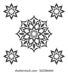 Abstract flower.Ornament Pattern.Decorative element.