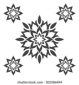 Abstract flower.Ornament Pattern.Decorative element.
