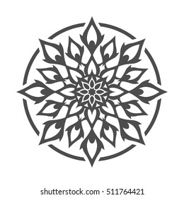Abstract flower.Ornament Pattern.Decorative element.