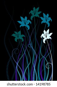 abstract flowers