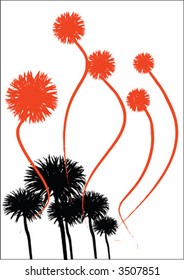 abstract flowers