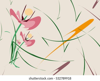 Abstract flowers