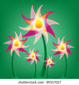 Abstract flowers