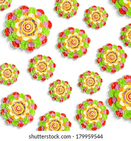 abstract flowers 3d backgrounds, traced from original artwork, acrylic paint on canvas, detailed and unique. 