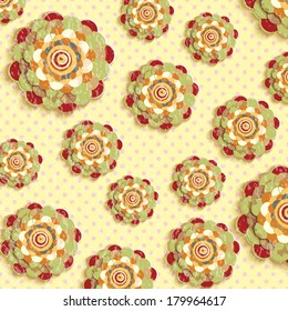 abstract flowers 3d backgrounds, traced from original artwork, acrylic paint on canvas, detailed and unique.