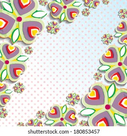 abstract flowers 3d backgrounds, traced from original artwork, acrylic paint on canvas, detailed and unique. 