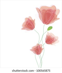 Abstract flowers background