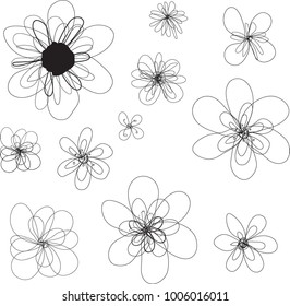 abstract flowers background