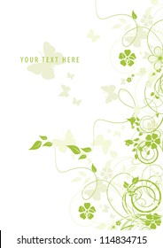 Abstract flowers background