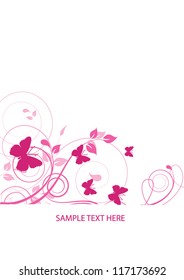 Abstract flowers background