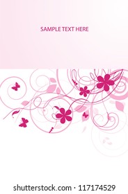Abstract flowers background
