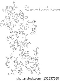 Abstract flowers background