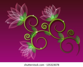 Abstract flowers. Background