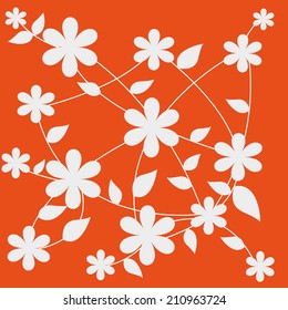 Abstract flowers background