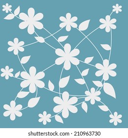 Abstract flowers background