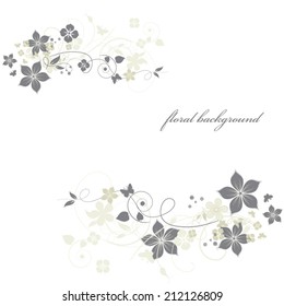Abstract flowers background