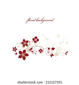 Abstract flowers background
