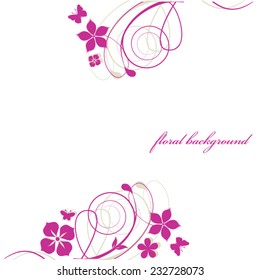 Abstract flowers background