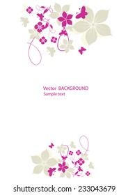 Abstract flowers background