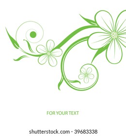 Abstract flowers background