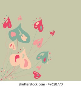 Abstract flowers background
