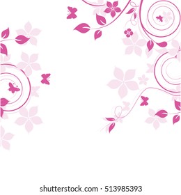 Abstract flowers background