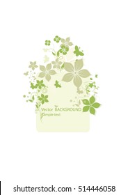 Abstract flowers background 