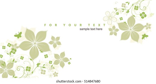 Abstract flowers background