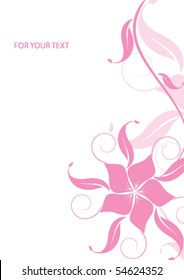 Abstract flowers background