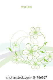 Abstract flowers background