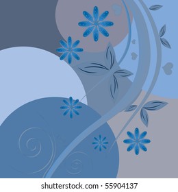 abstract flowers background