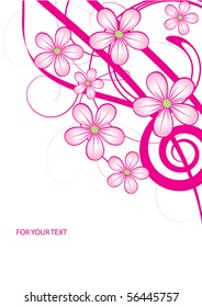 Abstract flowers background