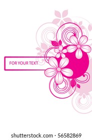 Abstract flowers background