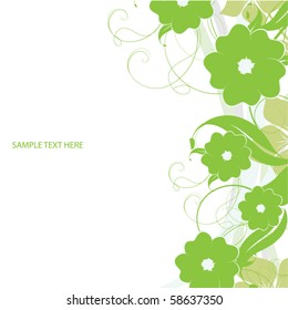 Abstract flowers background