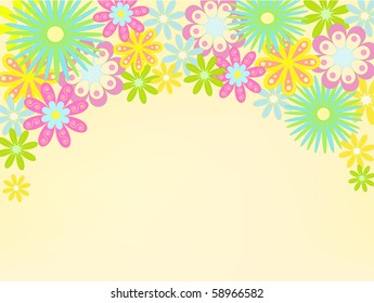 abstract flowers background