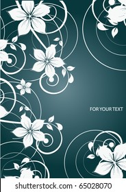 Abstract flowers background