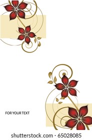 Abstract flowers background