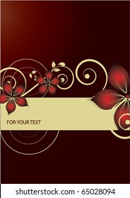 Abstract flowers background