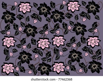 Abstract flowers background