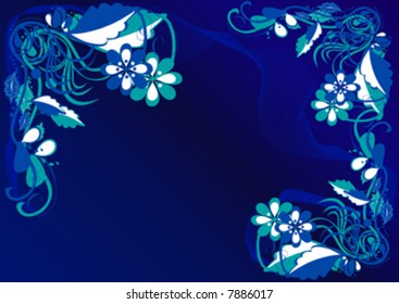 abstract flowers background
