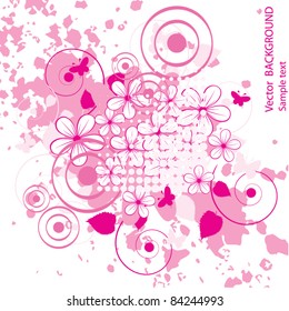 Abstract flowers background