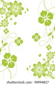 Abstract flowers background