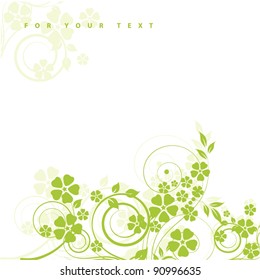 Abstract flowers background