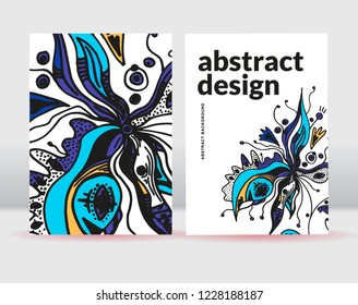 Abstract flowers background. It can be used for posters, cards, flyers, brochures, magazines and any kind of cover. EPS 10. Vector