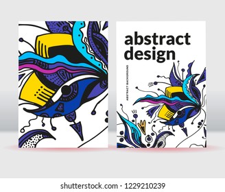 Abstract flowers background. It can be used for posters, cards, flyers, brochures, magazines and any kind of cover. EPS 10. Vector