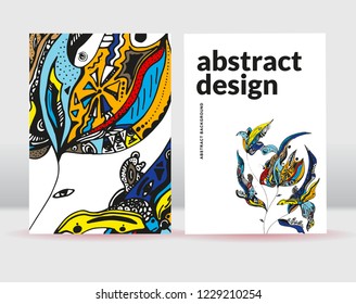 Abstract flowers background. It can be used for posters, cards, flyers, brochures, magazines and any kind of cover. EPS 10. Vector