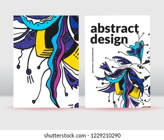 Abstract flowers background. It can be used for posters, cards, flyers, brochures, magazines and any kind of cover. EPS 10. Vector