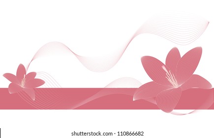 Abstract flowers background with copy spa?e