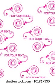 Abstract flowers background with place for your text