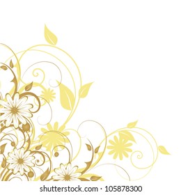 Abstract flowers background with place for your text